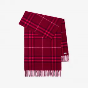 博百利/Burberry 格纹羊绒围巾 80747941