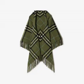 博百利/Burberry 格纹羊毛斗篷 80759331