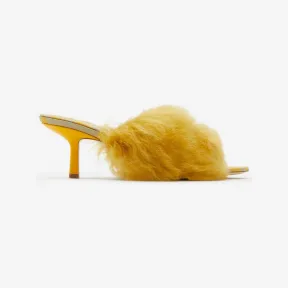 博百利/Burberry 毛羊皮 Minnie 穆勒鞋 80773741