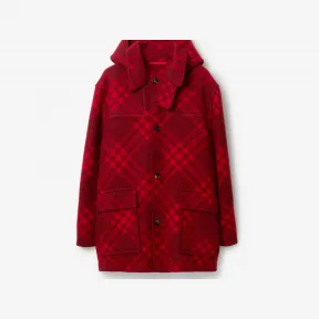 博百利/Burberry 格纹羊毛毯式斗篷 80789101