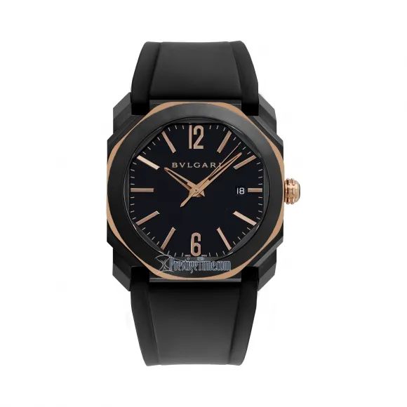 宝格丽/Bvlgari 41MMincluding lugs DLC Coated 不锈钢 自动机械机芯 男表 103085
