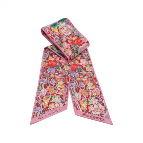 宝格丽/Bvlgari allegra系列 女士 红色 丝巾 244831