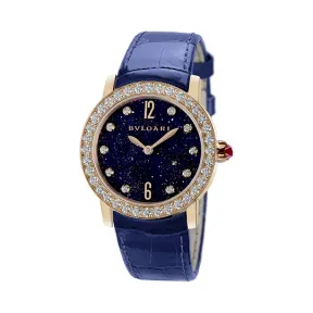 宝格丽/Bvlgari 33MM 18K玫瑰金 自动机械机芯 女表 BBLP33AGDL10