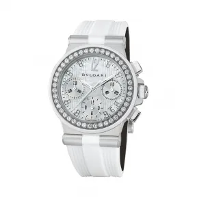 宝格丽/Bvlgari 35MM 不锈钢 自动计时码表 女表 DG35WSDWVDCH8