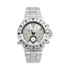 宝格丽/Bvlgari 银色 精钢 自动机芯 手表 GMT40C5SSD