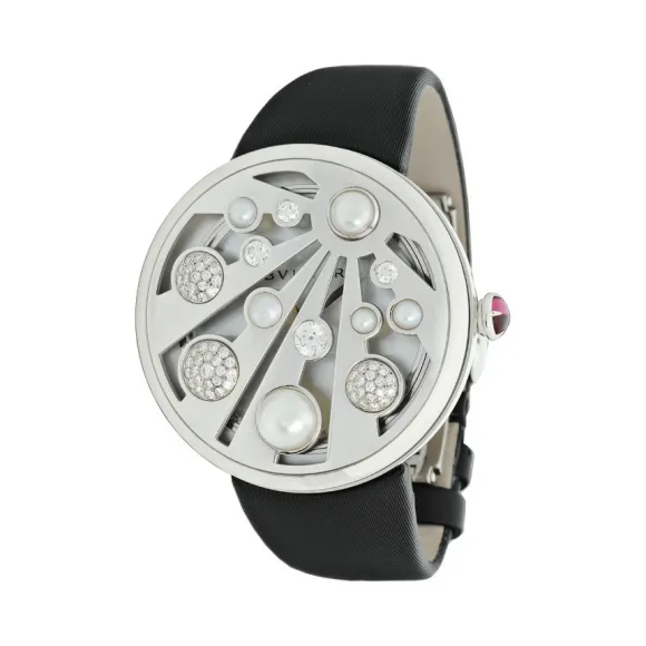 宝格丽/Bvlgari 40MM 18kt白黄金 石英机芯 女表 MEW40WGDPL