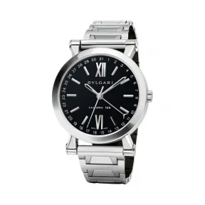 宝格丽/Bvlgari 黑色 精钢 自动机芯 手表 SB43BSSD