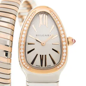 宝格丽/Bvlgari 银色 18kt玫瑰金/钢 石英机芯 手表 SP35C6SPGD.IT