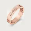 卡地亚/Cartier B4098000 - C de Cartier戒指 宽4毫米 18K玫瑰金 - 玫瑰金
