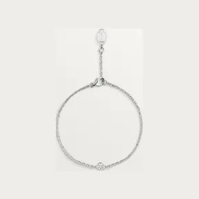 卡地亚/Cartier B6037200 - Cartier d'Amour手链 镶嵌圆形明亮式切割钻石 小号款 18K白金 - 白金 钻石