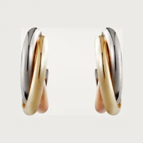 卡地亚/Cartier B8017100 Trinity耳环 18K白金 18K黄金 18K玫瑰金 白金 黄金 玫瑰金 