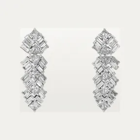 卡地亚/Cartier H8000459 - Reflection de Cartier耳环 镶嵌钻石 18K白金 - 白金 钻石