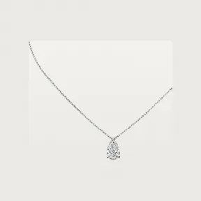 卡地亚/Cartier HP701034 - 1895吊坠项链 镶嵌梨形切割钻石 18K白金 - 白金 钻石