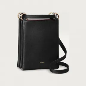 卡地亚/Cartier L1002465 - Trinity系列竖款肩背包 黑色 小牛皮 - 黑色粒纹小牛皮 镀金、镀钯或镀玫瑰金饰面