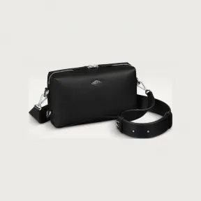 卡地亚/Cartier L1002550 - Cartier Losange肩背包 黑色 小牛皮 -  黑色粒纹小牛皮 镀钯饰面和珐琅