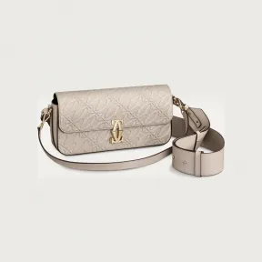 卡地亚/Cartier L1002561 - C de Cartier系列East-west手袋 米色 小牛皮 - 刺绣 米色小牛皮 镀金饰面