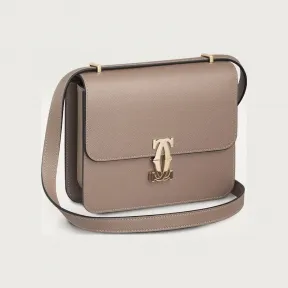 卡地亚/Cartier L1002627 - C de Cartier肩背包 迷你款 粘土色 小牛皮 - 粘土色纹理小牛皮 镀金饰面