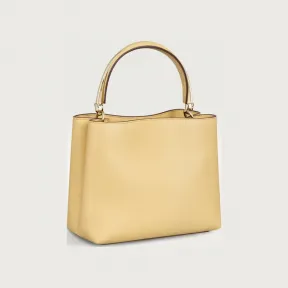 卡地亚/Cartier L1002671 - Panthère Double系列小号款手袋 Mimosa yellow 小牛皮 - 明黄色小牛皮 镀金饰面