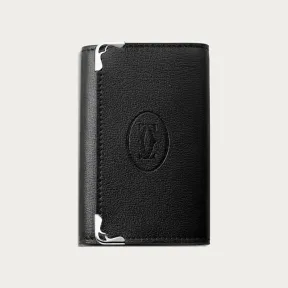 卡地亚/Cartier L3001359 - Must de Cartier钥匙圈（可挂6把钥匙） 黑色 小牛皮 - 黑色小牛皮 精钢装饰