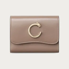 卡地亚/Cartier L3002503 - Panthère C de Cartier系列迷你皮夹 粘土色 小牛皮 - 粘土色粒纹小牛皮 镀金饰面