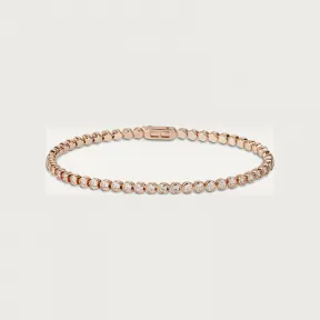 卡地亚/Cartier N6703317 - 经典钻石链系列手链 镶嵌圆形明亮式切割钻石 18K玫瑰金 - 玫瑰金 钻石