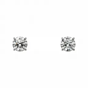 卡地亚/Cartier N8515060 - 1895耳钉 镶嵌2颗圆形明亮式切割钻石  18K白金 - 白金 钻石