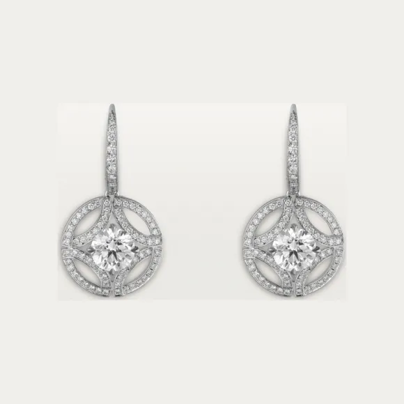 卡地亚/Cartier N8515090 Galanterie de Cartier耳环 18K白金 白金 钻石 