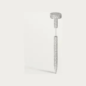 卡地亚/Cartier OG000178 - Juste un Clou领带针 - 镀铑白金和钻石