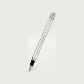 卡地亚/Cartier OP000265 - Santos de Cartier墨水笔 - 大号款 雕刻金属 黄金 镀钯和镀金饰面