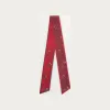 卡地亚/Cartier OS000092 Diabolo de Cartier系列Bandeau细丝巾 酒红色斜纹真丝 