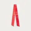 卡地亚/Cartier OS000179 Bandeau细丝巾 鲜红色斜纹真丝。