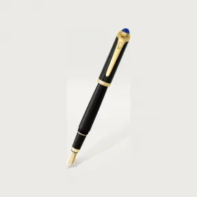 卡地亚/Cartier ST240003 R de Cartier钢笔 黑色板材 镀黄金饰面细节 