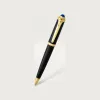 卡地亚/Cartier ST240005 R de Cartier圆珠笔 黑色板材 镀黄金饰面细节 