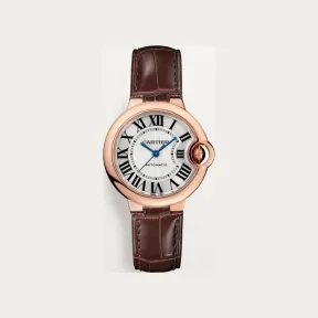 卡地亚/Cartier W6920097 - Ballon Bleu de Cartier卡地亚蓝气球腕表 33毫米 18K玫瑰金 自动上链 - 33毫米表款 自动机芯 18K玫瑰金 皮表带