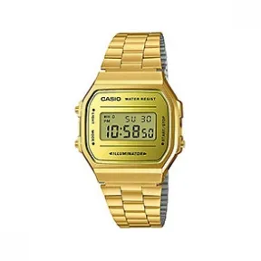 卡西欧/Casio Casio系列 金属 34 MM x 36 MM 石英机芯 男表 A-168WEGM-9D