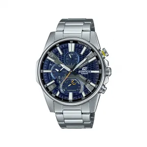 卡西欧/Casio EDIFICE 艾迪斐斯轻薄系列 人造蓝宝石玻璃镜面 太阳能动力防水商务男表EQB-1200YD