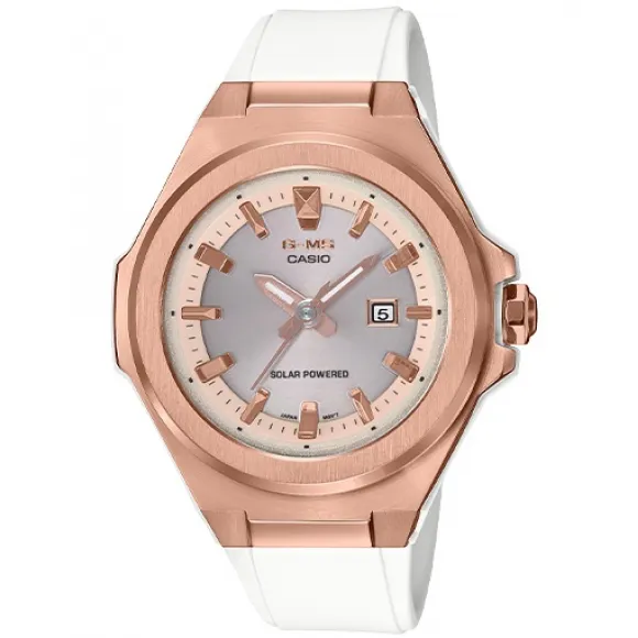 卡西欧/Casio BABY-G G-MS系列 轻薄简约设计 防水防震太阳能动力运动女表MSG-S500G