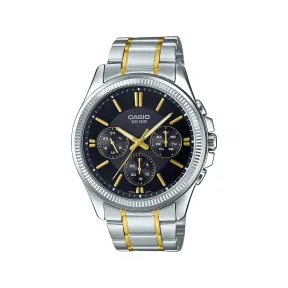 卡西欧/Casio Enticer系列 不锈钢 48.5X42X9.7 MM 石英机芯 男表 MTP-1375HSG-1