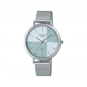 卡西欧/Casio SHEEN 简约系列 人造蓝宝石玻璃镜面防水优雅女表SHE-4547