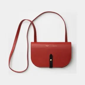 思琳/Celine  Strap红色Palmelato小牛皮和亮泽小牛皮饰带手包 106763AD7.27ED