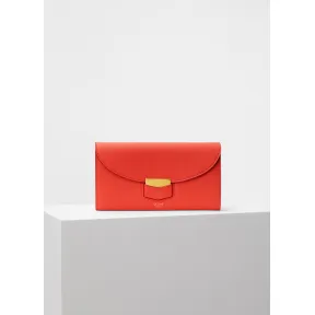 思琳/Celine  Trotteur大号罂粟红粒面小牛皮多功能翻盖包 107853APM.27PY