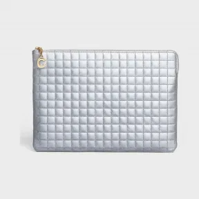 思琳/Celine 女士 CCharm层压绗缝小牛皮手包 10B813BFR.36AG