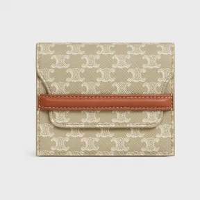 思琳/Celine 标志印花羊皮革名片包 10E242FI8.02GR