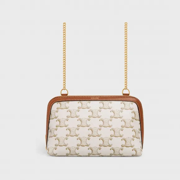 思琳/Celine 标志印花羊皮革链条手包 10E382CBX.04LU