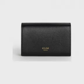 思琳/Celine 女士 粒面小牛皮名片夹 - 黑色 10H563BEL.38NO