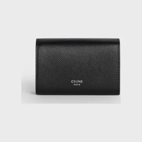思琳/Celine 男士 粒面小牛皮名片夹 - 黑色 10H563BEL.38SI