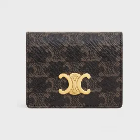 思琳/Celine TRIOMPHE标志印花羊皮革名片包 10M122DB7.04LU