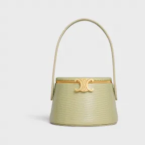 思琳/Celine 女士 TRIOMPHE蜥蜴皮革圆形化妆盒 111354CZ4.30AG