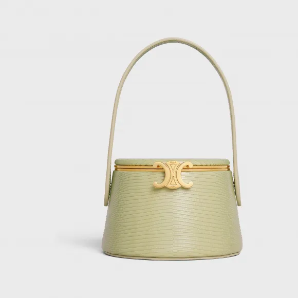 思琳/Celine 女士 TRIOMPHE蜥蜴皮革圆形化妆盒 111354CZ4.30AG