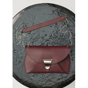 思琳/Celine  Chain酒红色光滑小牛皮手包 178643AHN.28BD